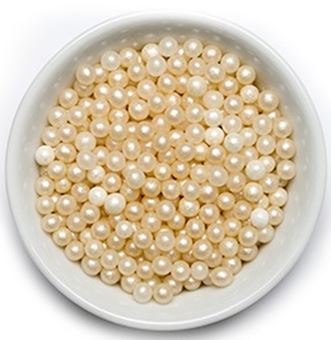 Picture of DECORA PEARLY SUGAR PEARLS 4MM  X 1 GRAM MINIMUM ORDER 50G